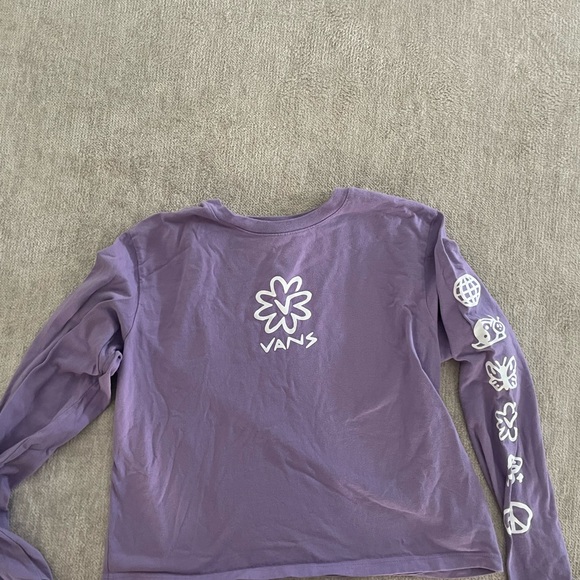Vans half sleeve purple cropped long sleeve - Picture 4 of 6